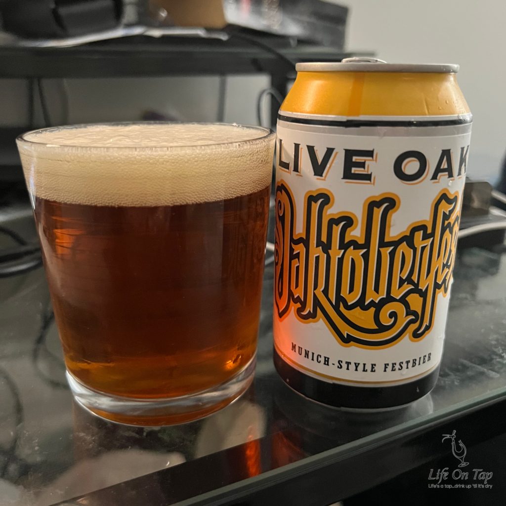 Life On Tap Episode #332: Oaktoberfest (Live Oak Brewing Oaktoberfest, German-style Märzen)